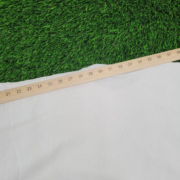 Vintage 90s MOD Blank Sweatshirt Women Large 21x25 White USA - Picture 3 of 11